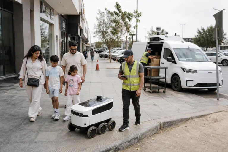 Sidewalk Robots and Autonomous Vans: The 2026 Race for Saudi Last-mile Delivery Robots