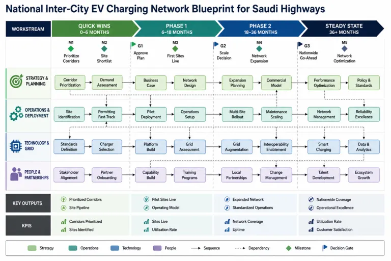 Developing an Inter-City EV Charging Network Across Saudi Arabia