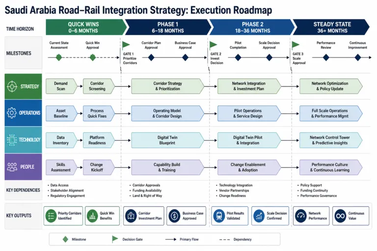 Enhancing Road and Rail Infrastructure for Integrated Mobility in Saudi Arabia