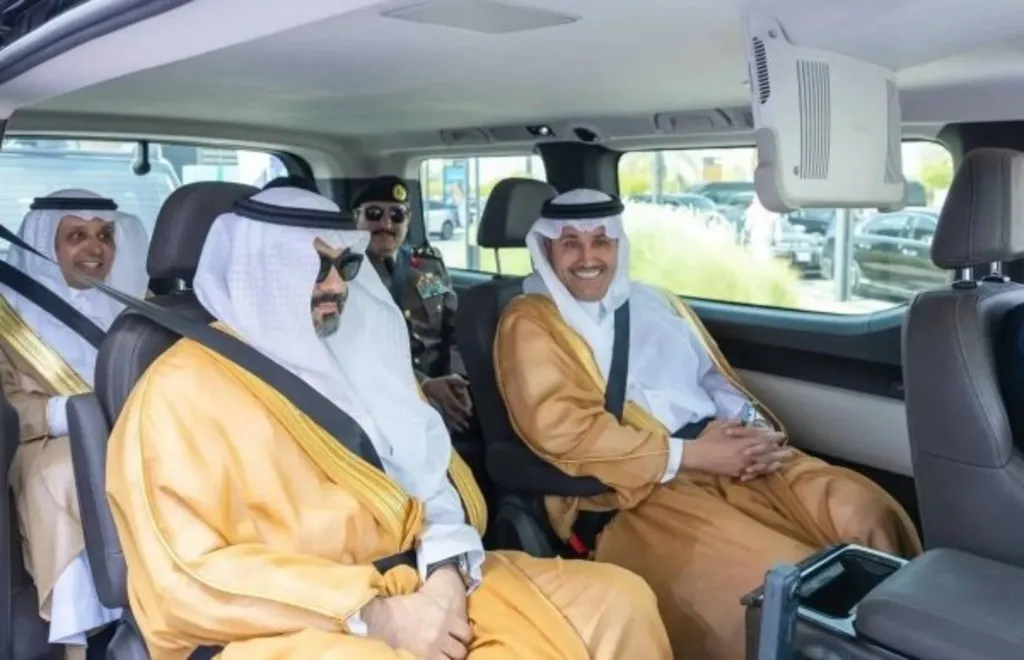 Ministers Al-Jasser and Alswaha rode in an autonomous vehicle during the Riyadh launch on July 23.