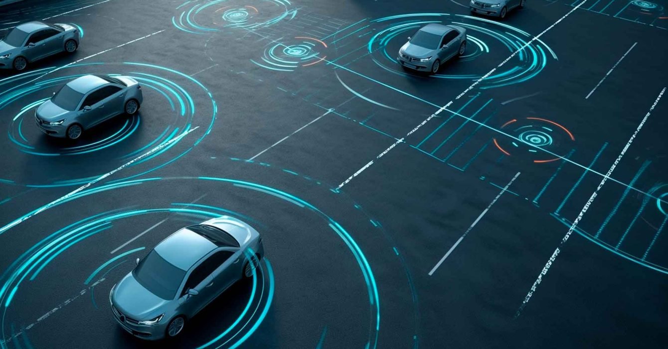 concept-autonomous-car-sensor-system-safety-driverless-mode-car-control-adaptive-cruise-control-future-will-detect-neighboring-vehicles-pedestrians-generative-ai